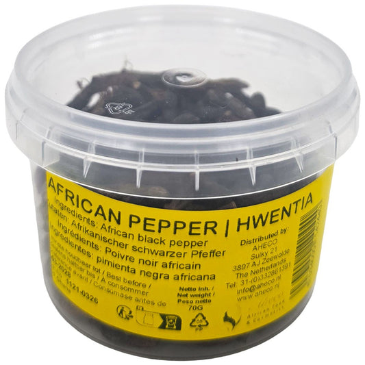 Afrikanischer schwarzer Pfeffer-African Black Pepper – Hwentia 70 g