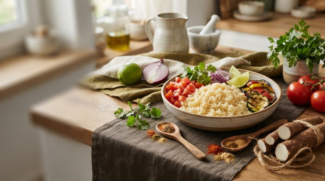 Attiéké online bestellen: So findest du den Maniok‑Couscous für deine Küche