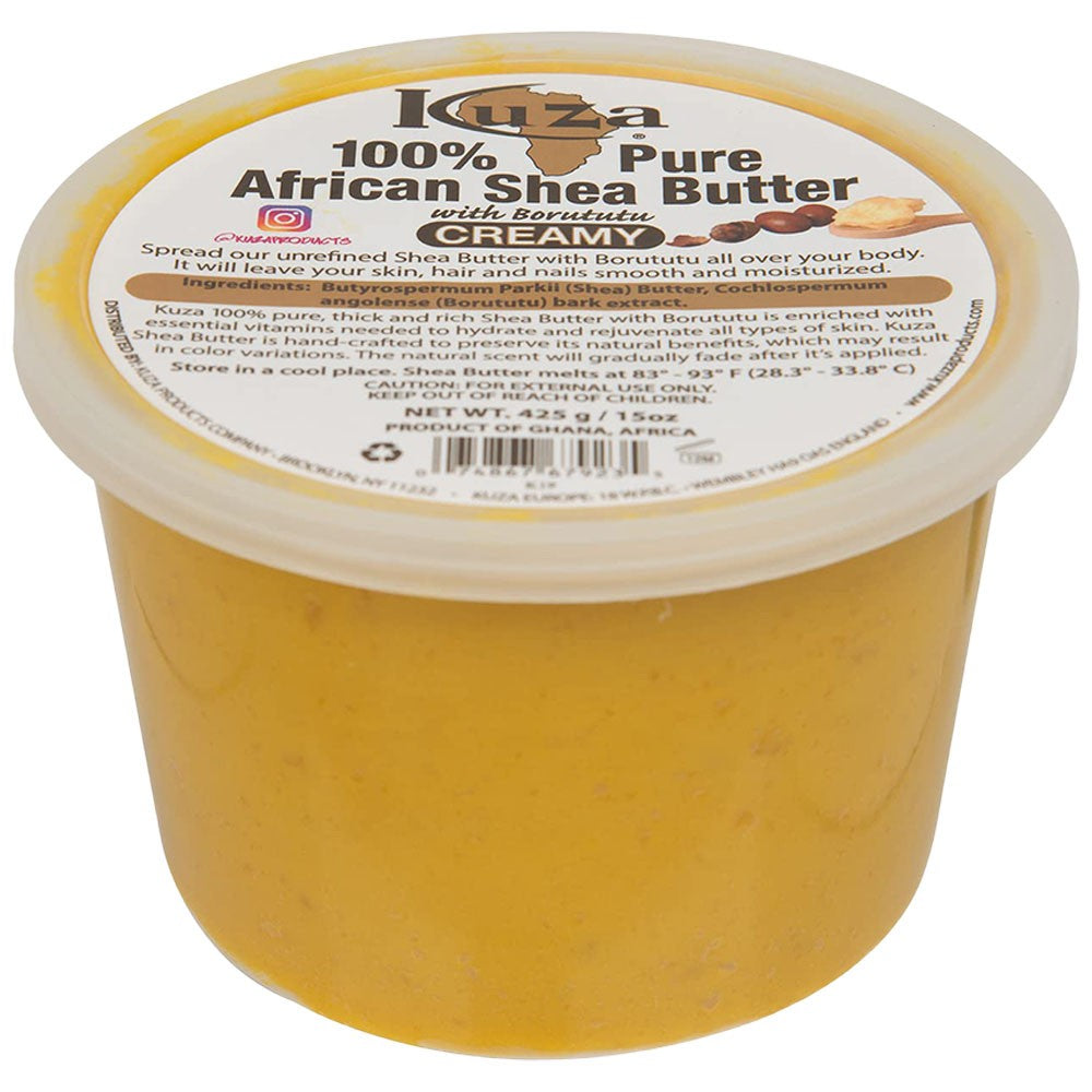 Kuza African Shea Butter Yellow Creamy - 454 g