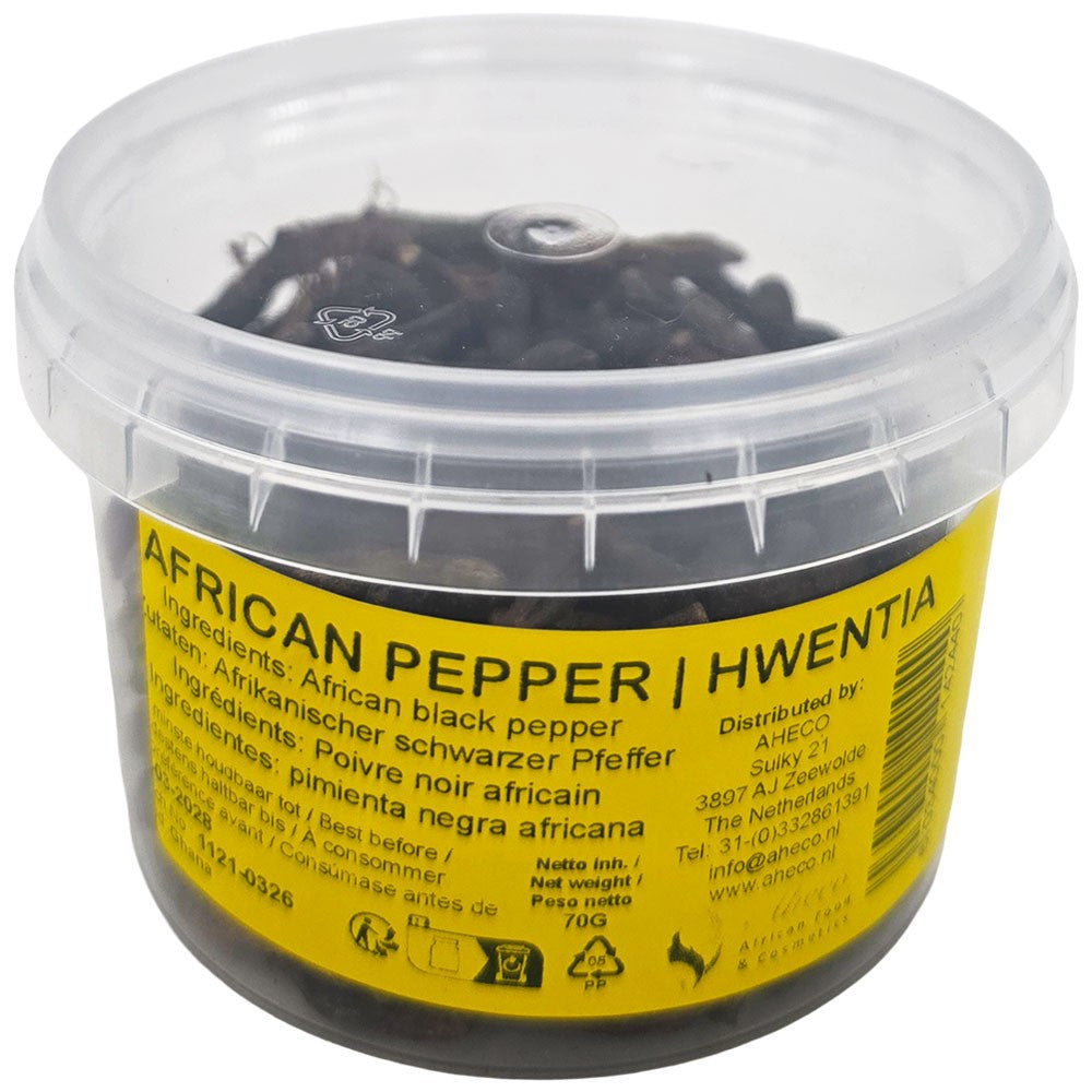 Afrikanischer schwarzer Pfeffer-African Black Pepper – Hwentia 70 g