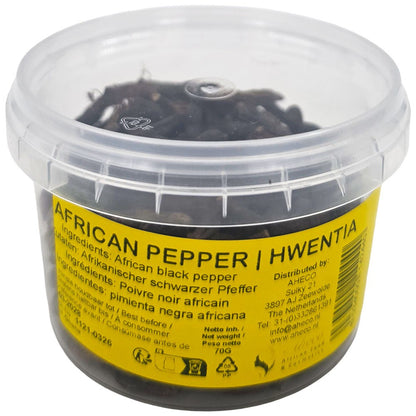 Afrikanischer schwarzer Pfeffer-African Black Pepper – Hwentia 70 g