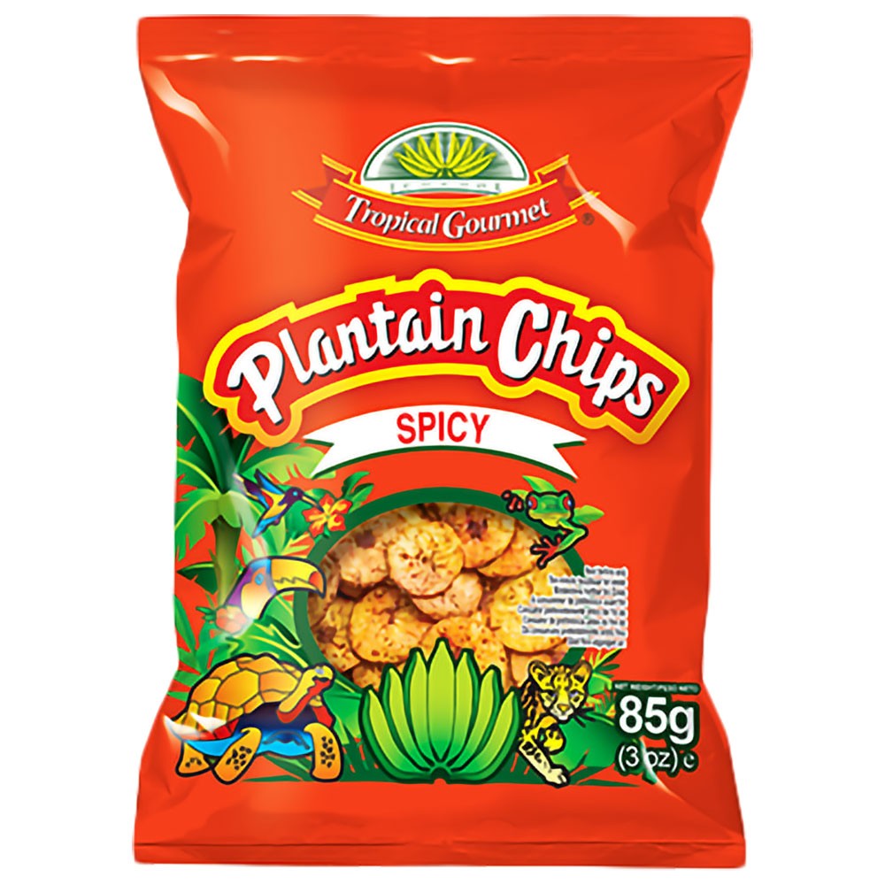 Plantain Chips Tropical Gourmet Spicy 85 g